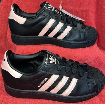 Adidas Originals Superstar Women Shoes Core Black / Glow Pink JH7072 Size 6.5 - Image 1 of 4