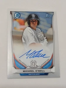 Michael O'Neill New York Yankees 2014 Bowman Chrome Certified Autograph Card  - Picture 1 of 2