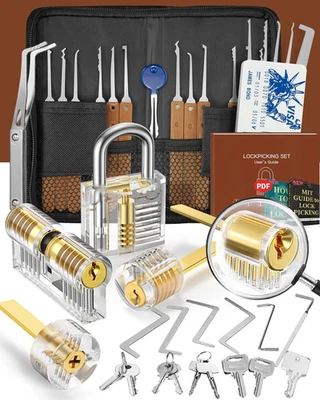 36+5 Stück Lockpicking Set, [2024 Neue Schwierigste Schlösser Hinzufügen] Dietri - Bild 1 von 4
