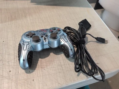 Nyko Air Flo XL Playstation PS2 Controller Grip Fans Blue Wired - Image 1 of 4