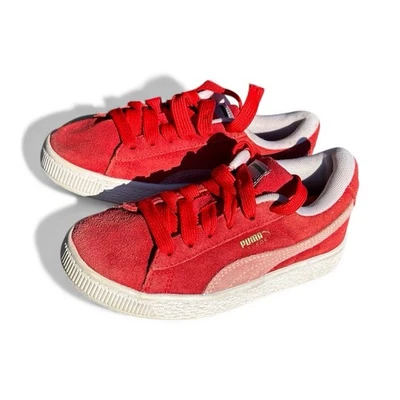 Puma Classic Red Suede Sneakers 380561-02 Boy's Size 12 Unisex Youth - Image 1 of 4
