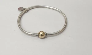 Authentisches Eden Hand Arts Cape Cod Screwball Armband Sterling & 14K - Sm-Med - Bild 1 von 7