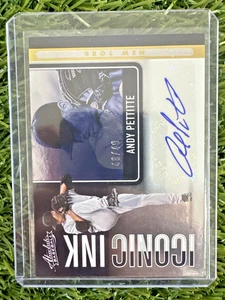 2022 Panini Absolute ANDY PETTITTE Iconic Ink Auto Yankees - Picture 1 of 2
