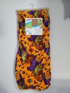 Scooby Doo Halloween Wolke Überwurf Decke 60x70 Scooby & Shaggy Pumpkin 🟠🟣Neu mit Etikett - Bild 1 von 5