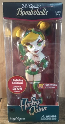 Boneco de Vinil DC Comics Bombshells Harley Quinn PX Visualizações Exclusivas - NOVO/NA CAIXA - Imagem 1 de 2