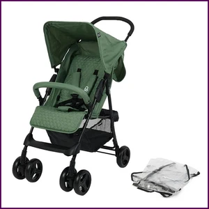 Baby Stroller Toddler Pushchair Puggle With Raincover Foldable Compact GREEN NEW - Picture 1 of 14
