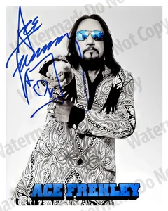 Ace Frehley KISS 8x10 Autograph Photo Reprint Vintage Signed Collectible - Picture 1 of 7