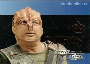 1996 Skybox Star Trek The Next Generation Season 5 Five Foil Embossed S28 Dathon - Picture 1 of 1
