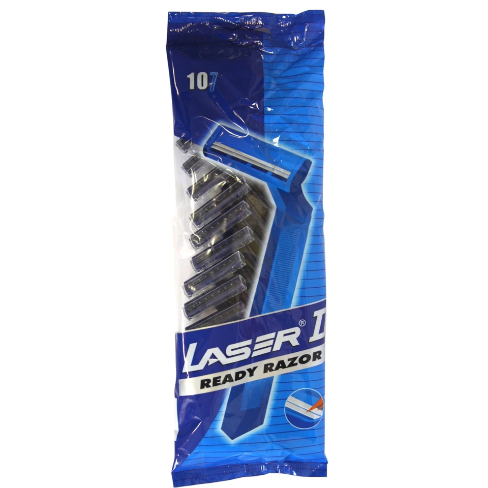 ECCO 40 Stück Laser II Einwegrasierer mit Doppelklinge