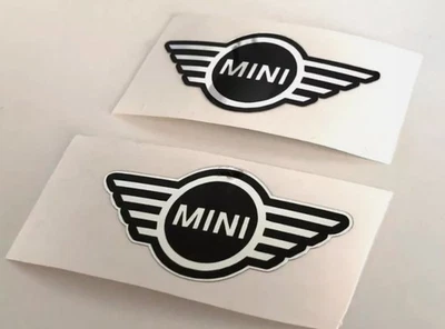 Mini Cooper side doors chrome decal set X2 stickers stickers ステッ - Image 1 of 2