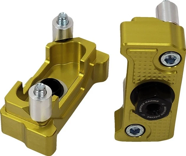 Driven Captive Axle Blocks Gold for Yamaha XSR700/MT-07/FZ-07/YZF-R7 - Image 1 of 1