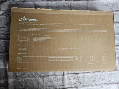 Ubiquiti USW-24  UniFi 24-Port Layer 2  Switch  - Image 1 of 4