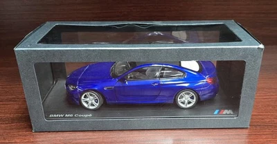 BMW M6 Coupe F13 1:18 Scale Die-Cast Model SanMarino Blue New Open Box Old Stock - Image 1 of 4