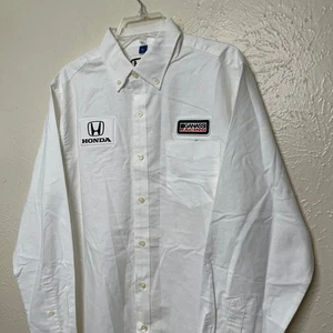 Camisa de carreras Honda Ganassi para hombre M blanca chip NTT Indycar Nascar equipo manga larga - Imagen 1 de 21