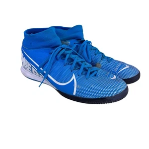 Nike Mens 8 Mercurial Superfly 7 Academy IC Soccer Shoe Blue Hero White Obsidian - Picture 1 of 14
