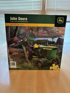 John Deere RARE 1000 Piece Puzzle Deere Crossing 26 x 19 NEW Tractor Outdoors - Picture 1 of 4