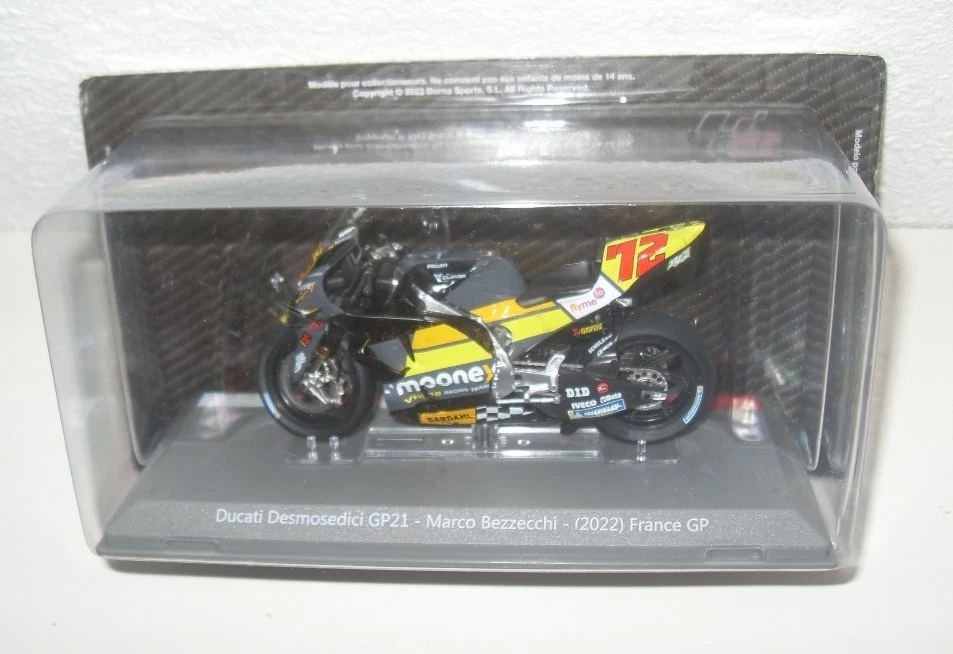 MARCO BEZZECCHI 2022 • DUCATI DESMOSEDICI GP21 FRANCE 1/18 MOTO GP ALTAYA MODEL - Image 1 of 1