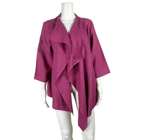 BRYN WALKER Marie Drape Jacket/Cardigan in Havana Pink Size Medium - NTSF - Picture 1 of 8
