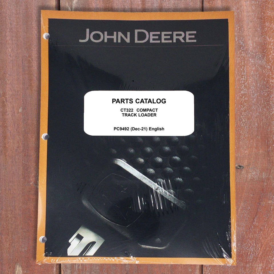 John Deere CT322 Skid Steer Track Loader Parts Catalog Manual - PC9492 - Image 1 of 1