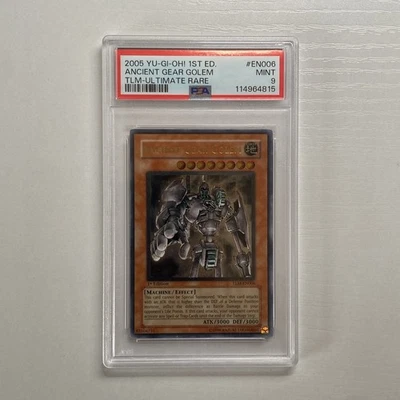 Yu-Gi-Oh - PSA 9 1st Edition Ancient Gear Golem TLM-EN006 - Ultimate Rare - Image 1 of 4