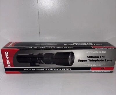 Opteka 500mm F/8 Super Telephoto Lens HD2 - New In The Box - Image 1 of 4