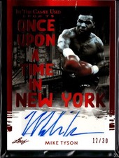 2022 Leaf In the Game Used Once Upon a Time in New York Mike Tyson Auto #'d/30