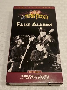 The Three Stooges - False Alarms (VHS, 1996) - Used - Picture 1 of 6