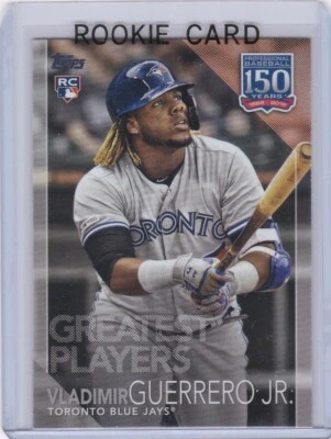 VLADIMIR GUERRERO JR. ROOKIE CARD 2019 Topps Update 150 Years of Baseball RC! - Image 1 of 2