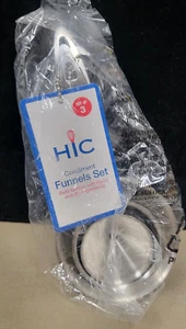 HIC Condiment Funnel Set, 3 sizes included - Picture 1 of 3