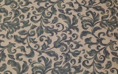 MAGNOLIA HOME BARCELONA HARBOR BLUE TROPICAL VINE FLORAL FABRIC BY THE YARD 56"W - Image 1 of 4