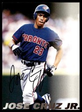 1997 Fleer Skybox Auto NNO Jose Cruz Jr. Toronto Blue Jays Autograph