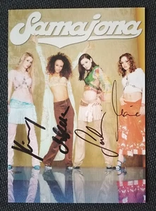 11773 Tarjeta de autógrafo Samajona Girlgroup 4 x original firmada - Imagen 1 de 2