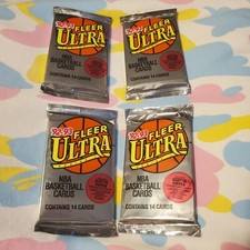 Fleer Ultra Basketball Vintage 4 Pack Lot 1992-93 Series 1