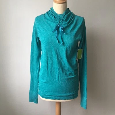 Sudadera con Capucha Moving Comfort Ligera Yoga Pilates Ejercicio Azul Verde M 10 12 Foto 1 de 4