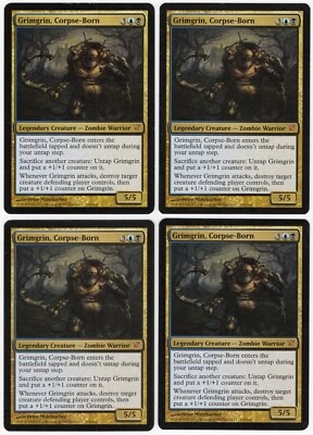 Grimgrin, Corpse-Born x4 4x 2011 Innistrad PLAYSET Legendary Creature MTG NM AZ1 - Image 1 of 2