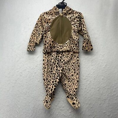 Fantasia Sonoma bebê 6/9M marrom 2 peças leopardo mangas compridas com capuz calça - Imagem 1 de 4