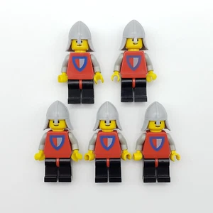 Lot of 5 Lego Classic Castle Knight Minifigures 1980s Vintage 6002 0016 677 6077 - Picture 1 of 3