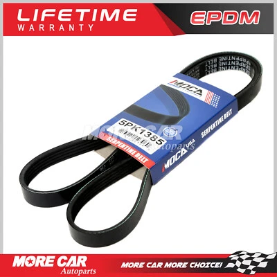 Cinturón serpentino EPDM 5PK1385 para Kia Optima Hyundai Santa Fe Sonata Saturn SL Foto 1 de 4