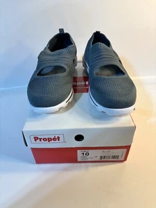 Propet Denim Blue TravelActiv Avid Walking Maryjane Stretch Slip on Shoe New 10 - Picture 1 of 5