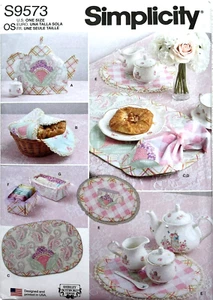 Simplicity Pattern S9573/R11474  Table Top Acessories  Tea Time - Picture 1 of 4
