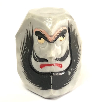 Japanese Daruma Kokeshi Doll Natural Stone Buddhist Lucky Wealth Success Fortune - Image 1 of 4