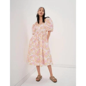 For Love & Lemons Carrie Floral Midi Dress Multi S $276 - Picture 1 of 7