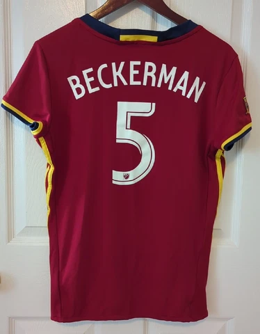 Kyle Beckerman Real Salt Lake RSL MLS Soccer Jersey Shirt WOMEN'S Size Large Cover