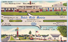 Postcard New Jersey Dutch Maid Motels Woodbridge 2 Locations  Linen UNP F11