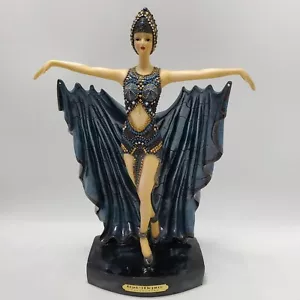 Seven Veils Dancer Alabastrite Statue Objet 'd Elegance Collection 14x11 Inches  - Picture 1 of 12