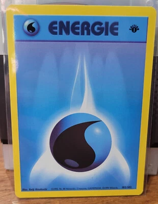 1999 Pokemon 1st Edition Water Energy - German Wasser Base Set - 102/102 LP - Image 1 of 2