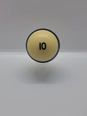 Vintage Brunswick Heritage Pocket 10 Ten Ball Pool Billiards Blue/White. - Image 1 of 2