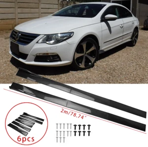 Minigonne laterali effetto carbonio 78,7"/2 m per Renault Laguna MK3 Coupé - Foto 1 di 13