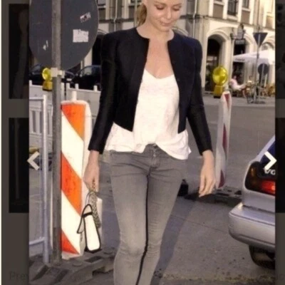 Pantalones de pierna recta STELLA MCCARTNEY Moto en gris talla 38 EE. UU. 4 Foto 1 de 4