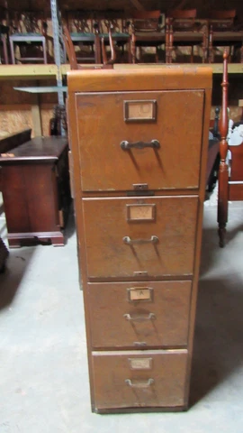 Library Bureau Solemakers Oak File Cabinet Antique Cover